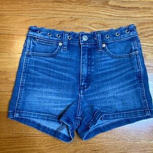 Abercrombie & Fitch High Rise Jean Shorts. Size 0